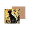 Kpl. 4 Podkładek ceramicznych - Inspirowane malarstwem G. Klimt (CARMANI)