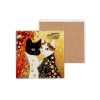 Kpl. 4 Podkładek ceramicznych - Inspirowane malarstwem G. Klimt (CARMANI)