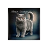 Podkładka ceramiczna, kwadratowa - Koty British Shorthair (CARMANI)