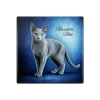 Podkładka ceramiczna, kwadratowa - Koty Russian Blue (CARMANI)