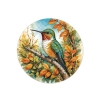 Podkładka ceramiczna, okrągła - Ptaki, Koliber 3 (CARMANI)
