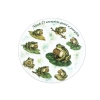 Żaba z monetą - Amulet szczęścia podkładka ceram/korkowa (CARMANI)