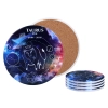 Kpl. 4 podkładek ceramicznych, okrągłe - Znaki zodiaku, Byk (CARMANI)