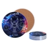 Kpl. 4 podkładek ceramicznych, okrągłe - Znaki zodiaku, Rak (CARMANI)