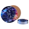 Kpl. 4 podkładek ceramicznych, okrągłe - Znaki zodiaku, Panna (CARMANI)