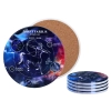 Kpl. 4 podkładek ceramicznych, okrągłe - Znaki zodiaku, Strzelec (CARMANI)