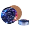 Kpl. 4 podkładek ceramicznych, okrągłe - Znaki zodiaku, Ryby (CARMANI)