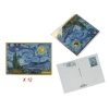 Kpl. 12 pocztówek - V. van Gogh, Gwiaździsta Noc (CARMANI)