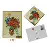 Kpl. 12 pocztówek - V. van Gogh, Maki w wazonie (CARMANI)