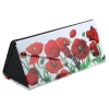 Etui na okulary, składane - Dekoracja kwiatowa, Maki (CARMANI)