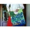 Torba z drewnianym uchwytem - V. van Gogh, Irysy (CARMANI)