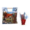 Torba z drewnianym uchwytem - Village Life (CARMANI)