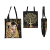 Torba śniadaniowa - G. Klimt, Pocałunek i Drzewo życia (czarne tło) (CARMANI)