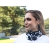 Komin/chusta - Koci świat - alternatywa maseczki (czarne tło) (CARMANI)