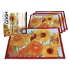 Kpl. 4 podkładek na stół - V. van Gogh, Słoneczniki (CARMANI)