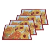 Kpl. 4 podkładek na stół + bieżnik  - V. van Gogh, Słoneczniki (CARMANI)