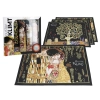 Kpl. 4 podkładek na stół - G. Klimt, mix, czarne tło (CARMANI)