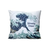 Poduszka z wypełnieniem/suwak - Hokusai Katsushika, Wielka fala w Kanagawie (CARMANI)