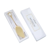 Łopatka do ciasta powlekana 24K złotem - Białe oczko (CARMANI)