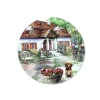 Deska szklana, okrągła - Village life (CARMANI)