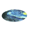 Deska szklana, okrągła - V. van Gogh, Gwiaździsta Noc (CARMANI)