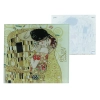 Podkładka szklana - G. Klimt, Pocałunek, kremowe tło (CARMANI)