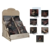 Kpl. 30 podkładek szklanych w display - Kocham czekoladę (CARMANI)