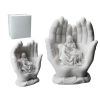 Pieta w dłoniach -alabaster grecki