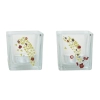 Świecznik szklany + tealight - G. Klimt, Pocałunek (CARMANI)
