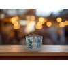 Świecznik szklany + tealight - V. van Gogh, Irysy (CARMANI)