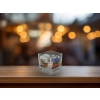 Świecznik szklany + tealight - V. van Gogh, Taras Kawiarki w Nocy (CARMANI)