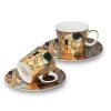 Kpl. 2 filiżanek espresso - G. Klimt, Pocałunek (CARMANI)