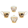Filiżanka espresso Vanessa - G. Klimt, Pocałunek, białe tło (CARMANI)