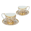 Filiżanka espresso Vanessa - G. Klimt, Drzewo życia, białe tło (CARMANI)