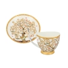 Filiżanka espresso Vanessa - G. Klimt, Drzewo życia, białe tło (CARMANI)