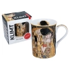 Kubek Classic New - G. Klimt, Pocałunek (tło czarne, CARMANI)