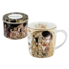 Kubek w puszce - G. Klimt, Pocałunek, kremowe tło (CARMANI)