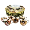 Kpl. 6 filiżanek espresso w okrągłym pudełku - G. Klimt (CARMANI)