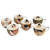 Kpl. 6 filiżanek espresso w okrągłym pudełku - G. Klimt (CARMANI)