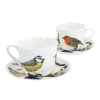 Filiżanka śniadaniowa ze spodkiem - Garden Birds (FBCh)
