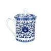 Kubek porcelanowy z przykrywką
