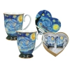Kpl. 2 kubków w sercu - V. van Gogh, Gwiaździsta noc (CARMANI)