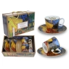 Kpl. 2 filiżanek espresso - V. van Gogh, Taras kawiarni nocą (CARMANI)
