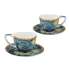 Filiżanka espresso Vanessa - V. van Gogh, Gwiaździsta Noc (CARMANI)