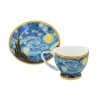 Filiżanka espresso Vanessa - V. van Gogh, Gwiaździsta Noc (CARMANI)