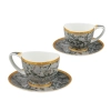 Filiżanka espresso Vanessa - V. van Gogh, Kwitnący Migdałowiec, srebrny (CARMANI)