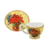 Filiżanka espresso Vanessa - V. van Gogh, Czerwone maki i stokrotki (CARMANI)