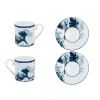 Kpl. 2 filiżanek espresso - Hokusai Katsushika, Wielka fala w Kanagawie (CARMANI)