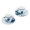 Kpl. 2 filiżanek espresso - Hokusai Katsushika, Wielka fala w Kanagawie (CARMANI)