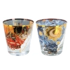 Kpl. 2 szklanek do whisky - V. Van Gogh. Gwiaździsta Noc + Taras kawiarni w nocy (CARMANI)